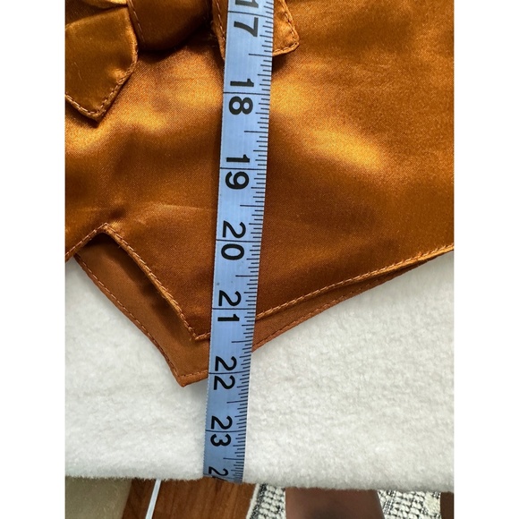 Agapo Vintage Western Leather Rust Front Pocket Vest - Picture 7 of 7